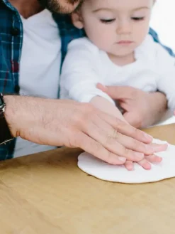 Babyprints Deluxe - triplakehys käden- ja jalanjäljelle + valokuvalle, valkoinen