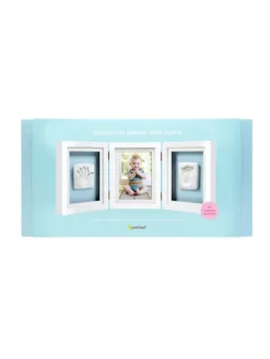 Babyprints Deluxe - triplakehys käden- ja jalanjäljelle + valokuvalle, valkoinen