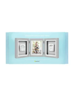 Babyprints Deluxe - triplakehys käden- ja jalanjäljelle + valokuvalle, harmaa