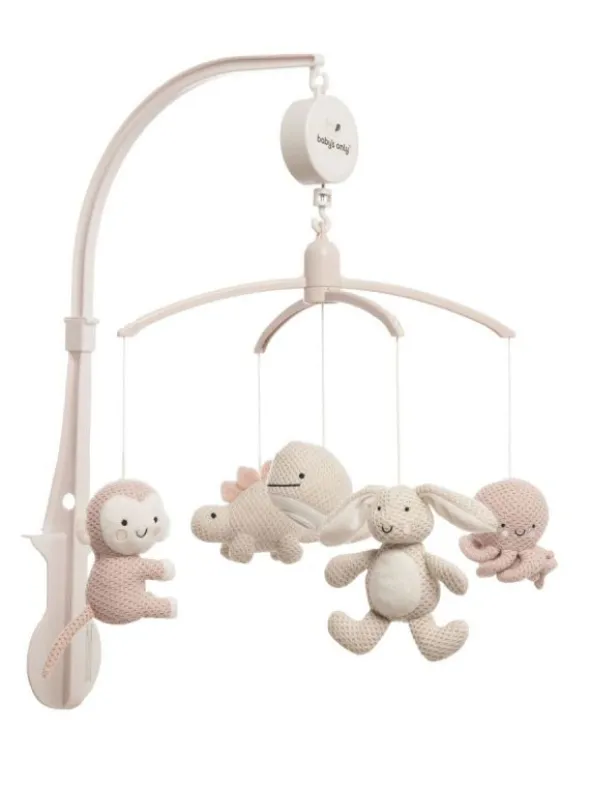 Baby´s Only - mobile pinnasänkyyn Animals, old pink/warm linen