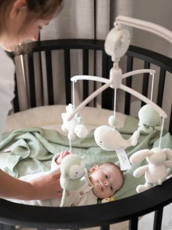 Baby´s Only - mobile pinnasänkyyn Animals laurel green/warm linen