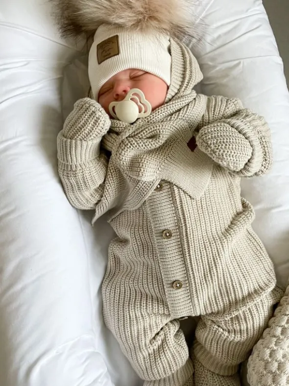 Baby's Only - vauvan neulehuivi - Warm Linen
