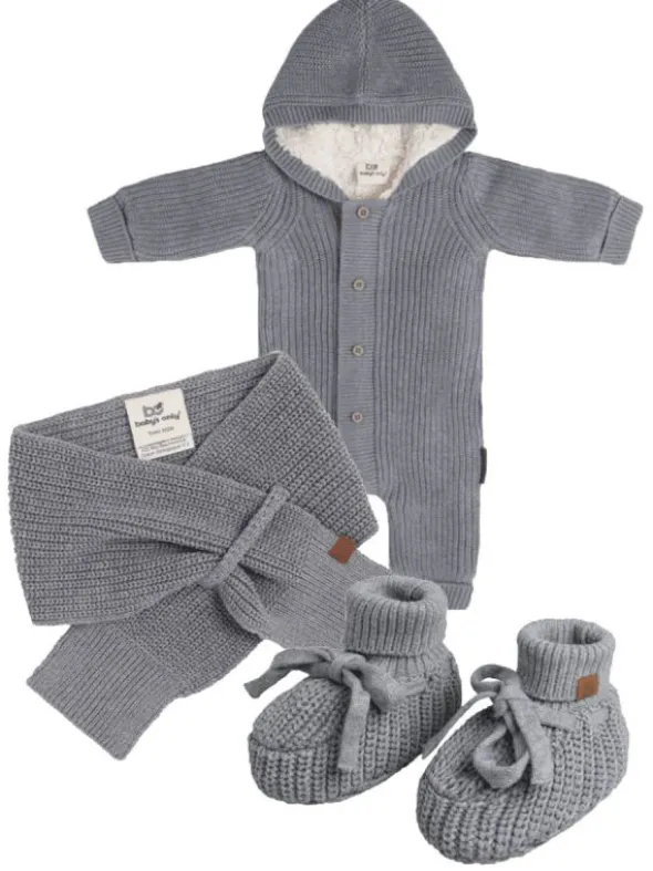 Baby's Only - vauvan neulehuivi - Grey