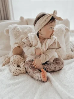 Babystyling vauvan röyhelöbody Sand