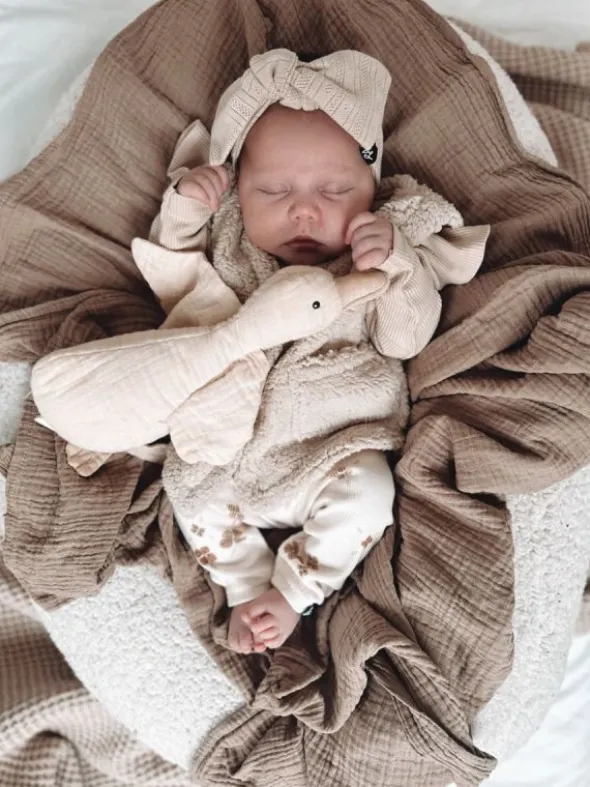Babystyling vauvan röyhelöbody Sand
