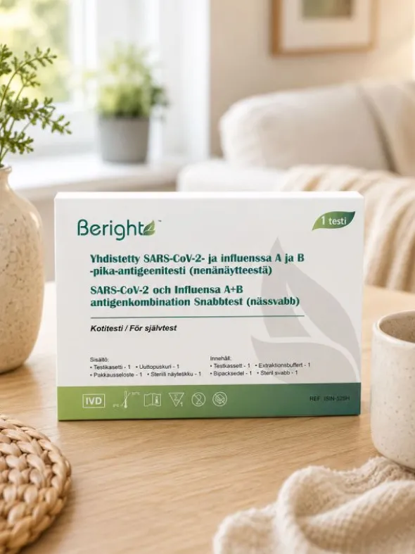 Beright Korona- ja Influenssa kotitesti 3-in-1 1 kpl
