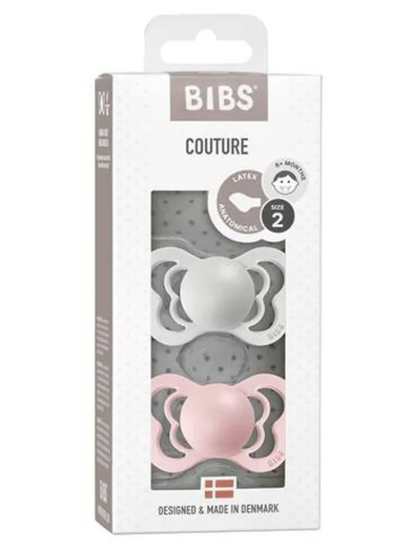BIBS - Supreme tutti 2-PACK 0-18kk - Haze / Blossom