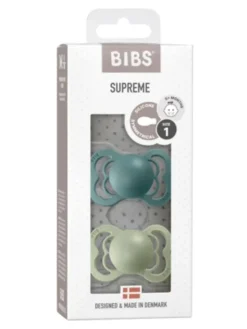 BIBS - Supreme tutti 2-PACK 0-18kk - Island sea / Sage