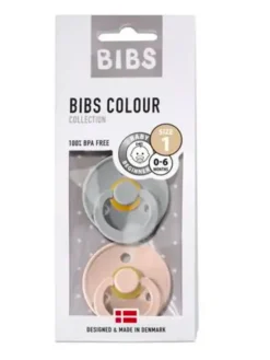 BIBS- vauvan tutti 2-PACK 0-18kk - Cloud / Blush