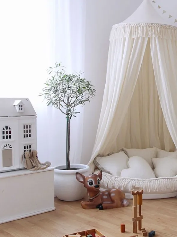 Boho set - Canopy Maxi + Juniorpesä, Vanilla