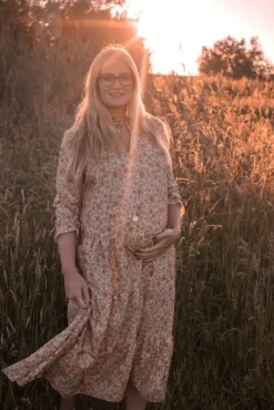 Bolakoru äidille hopeaketjulla, kristalli valkoinen | PROUD MAMA