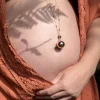 Bolakoru äidille teräsketjulla, Babybell Fine ruusukulta | PROUD MAMA