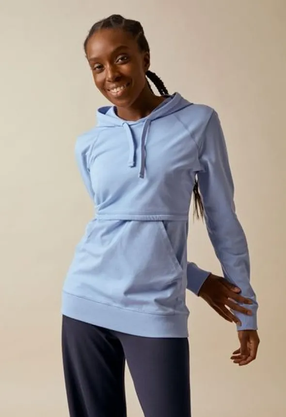 Boob Design - imetyshuppari B-Warmer Hoodie, nile blue