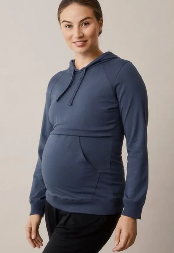 Boob Design - imetyshuppari B-Warmer Hoodie, Thunder blue