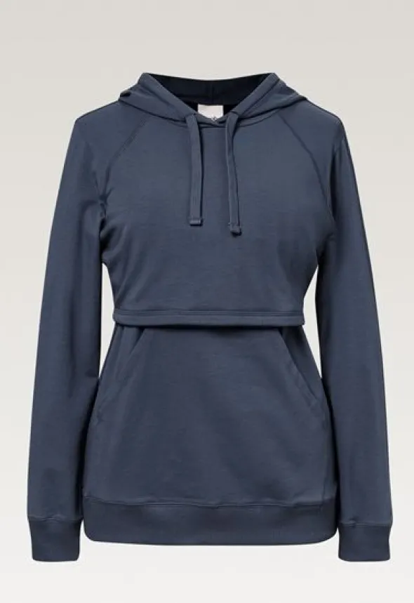 Boob Design - imetyshuppari B-Warmer Hoodie, Thunder blue