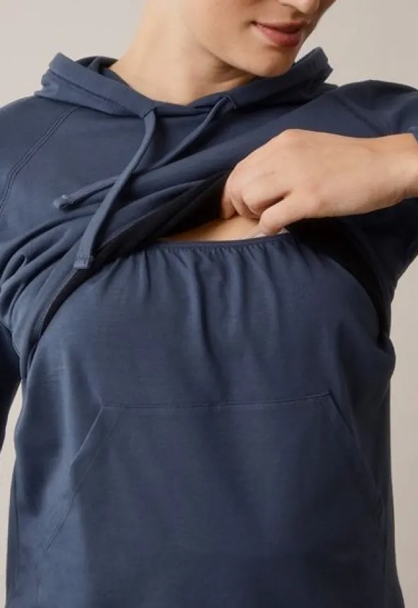 Boob Design - imetyshuppari B-Warmer Hoodie, Thunder blue