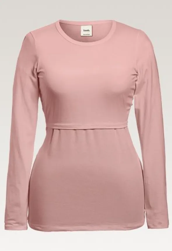 Boob Design - imetyspaita pitkähihainen Classic, mauve