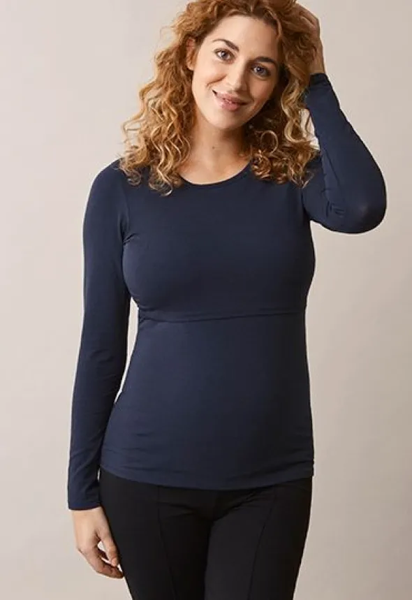 Boob Design - imetyspaita pitkähihainen Classic, midnight blue