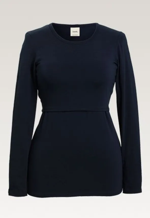 Boob Design - imetyspaita pitkähihainen Classic, midnight blue