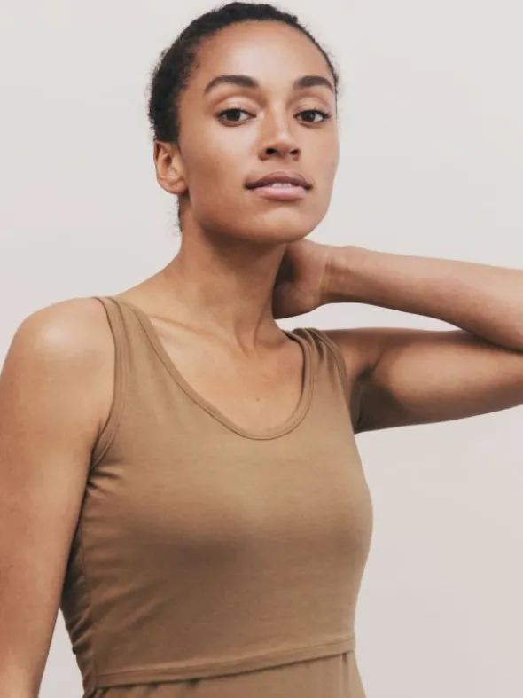 Boob Design - imetystoppi Classic Tank Top, Brown Sugar