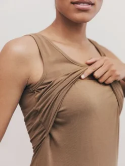 Boob Design - imetystoppi Classic Tank Top, Brown Sugar