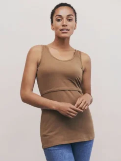 Boob Design - imetystoppi Classic Tank Top, Brown Sugar