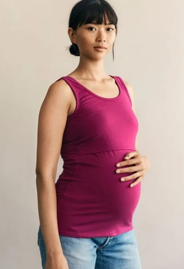 Boob Design - imetystoppi Classic Tank Top, dark orchid