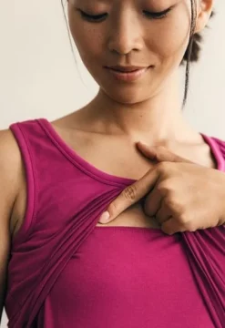 Boob Design - imetystoppi Classic Tank Top, dark orchid