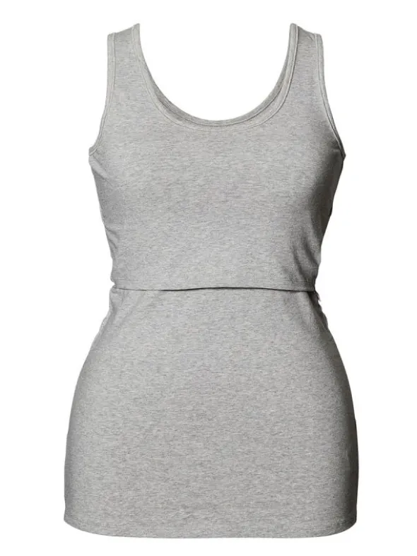 Boob Design - imetystoppi Classic Tank Top Grey melange