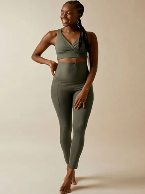 Boob Design - workout legginsit, seaweed