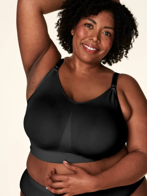 BRAVADO - imetysliivit body silk seamless - Musta