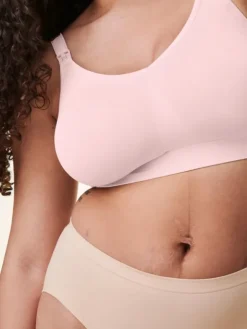 BRAVADO - imetysliivit body silk seamless - Chalk Pink