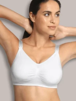 Carriwell - imetysliivit Seamless Padded, White