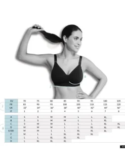 Carriwell - imetysliivit Seamless Padded, Black