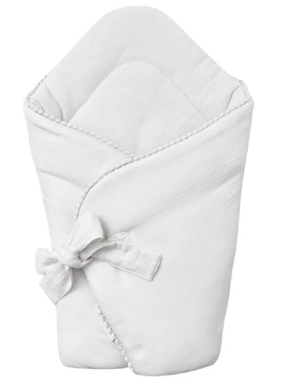 Cotton & Sweet - harso unipussi koristereunalla, white