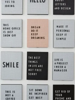 Design Letters - Letter Board A4, musta