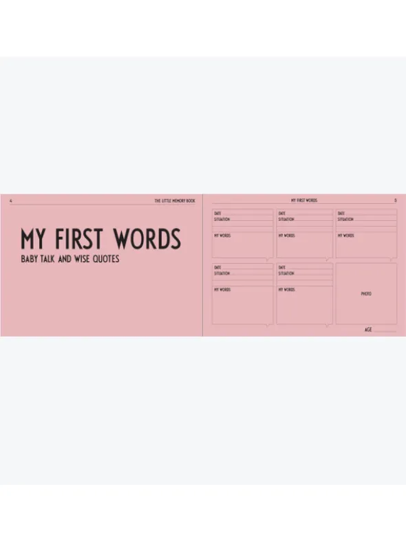 Design Letters Memorybook vauvakirja (rosa)