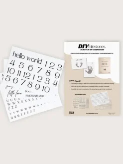 DIY Milestone Siirtokuvat – Tee itse vauvan kuukausi- ja vuosikuvat