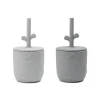 Done by Deer - Peekaboo Straw cup - Wally Grey