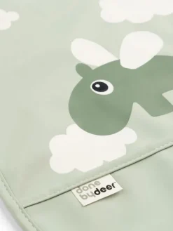 Done By Deer - Ruokalappu - Happy clouds, green