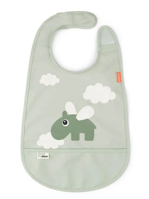 Done By Deer - Ruokalappu - Happy clouds, green