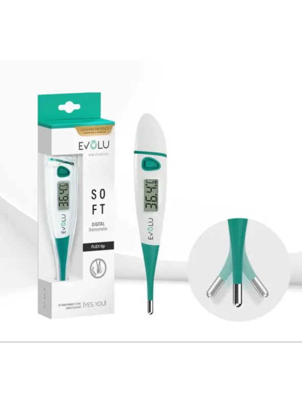 Evolu - digitaalinen kuumemittari joustavalla päällä