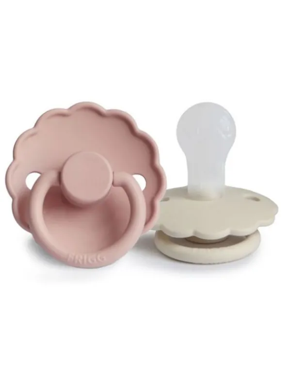 FRIGG - vauvan silikoninen tutti 2-Pack, Blush/Cream