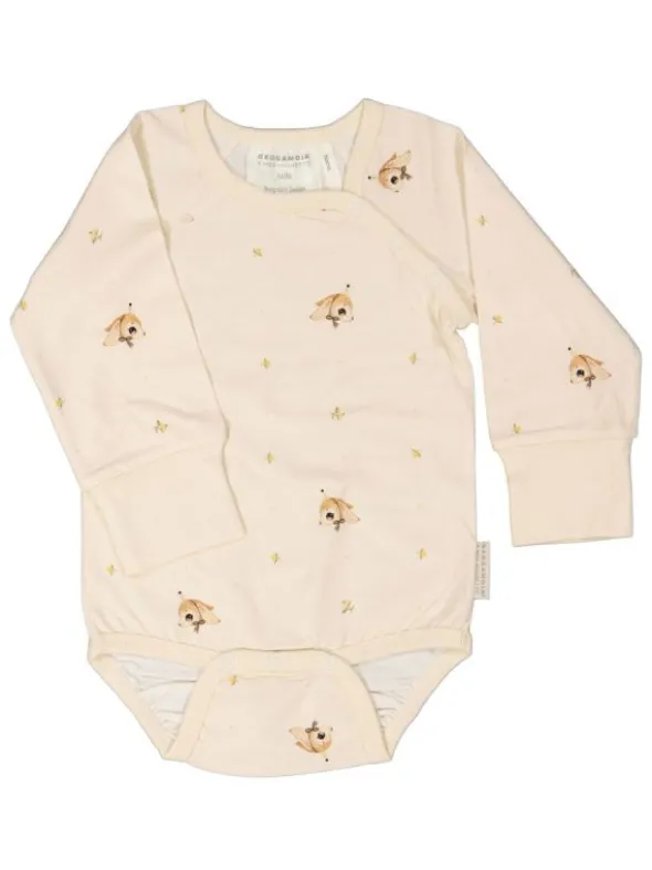 GEGGAMOJA Bamboo pitkähihainen body Long ear beige