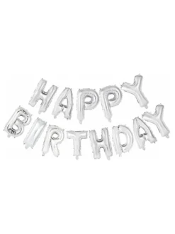 Ginger Ray - folioilmapallo Happy Birthday, hopea