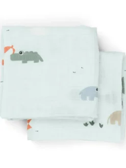 Harsoliina 2-pack 70x70 - Playground Blue - Done By Deer