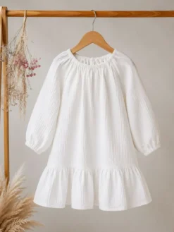 Harso-mekko lapselle (pitkähihainen), White