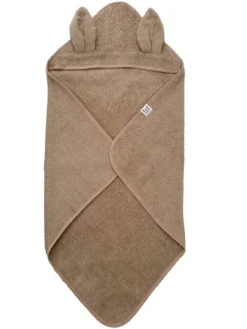 Huppupyyhe lapselle, pupunkorva warm taupe