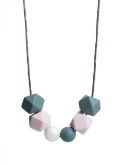 Imetyskoru (helmi harmaa-rosa-helmiäinen)