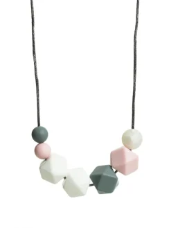Imetyskoru (helmi valkoinen-harmaa-rosa)